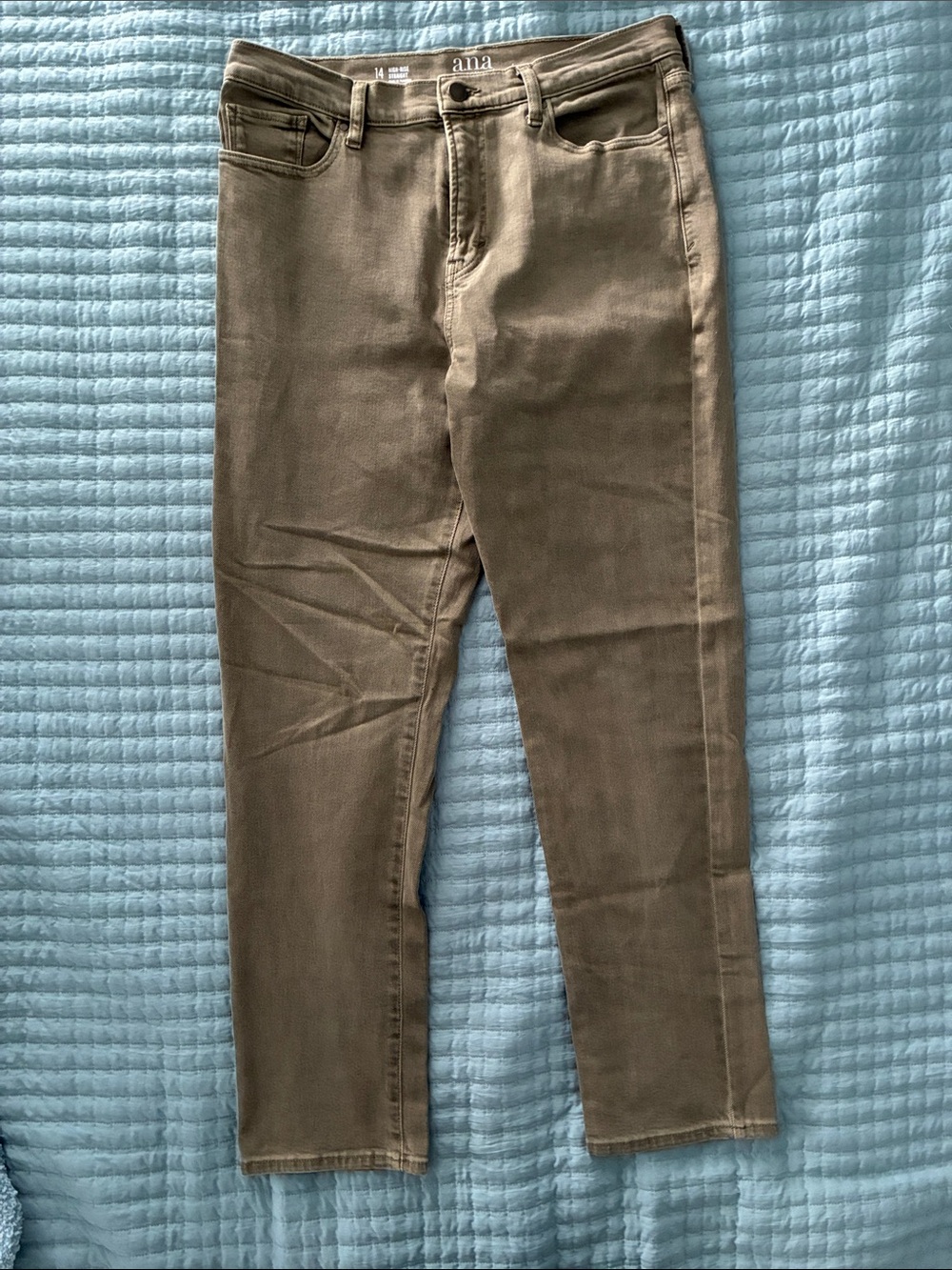 a.n.a Straight Leg Jeans in Olive